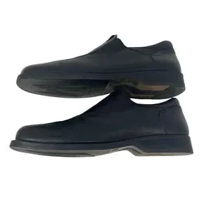 BACCO BUCCI STUDIO MEN\'S BLACK LEATHER LOAFERS SQUARE TOE DRESS SHOES - 12 Black Dress Shoes Bacco Bucci for Men for sale | eBay main image 4
